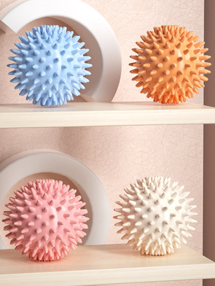 Hedgehog Massage Ball Yoga Fascia Roller for Exercise Fitness Muscle Relaxation Shoulder Neck Leg Plantar Meridian Massage Stick