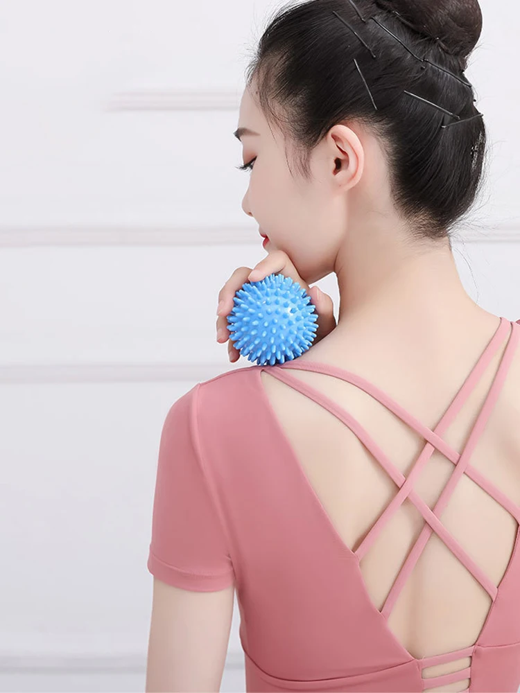 Hedgehog Massage Ball Yoga Fascia Roller for Exercise Fitness Muscle Relaxation Shoulder Neck Leg Plantar Meridian Massage Stick