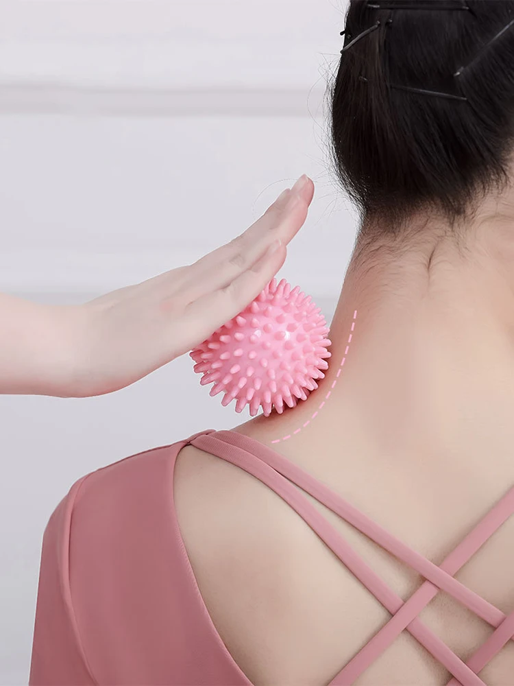 Hedgehog Massage Ball Yoga Fascia Roller for Exercise Fitness Muscle Relaxation Shoulder Neck Leg Plantar Meridian Massage Stick