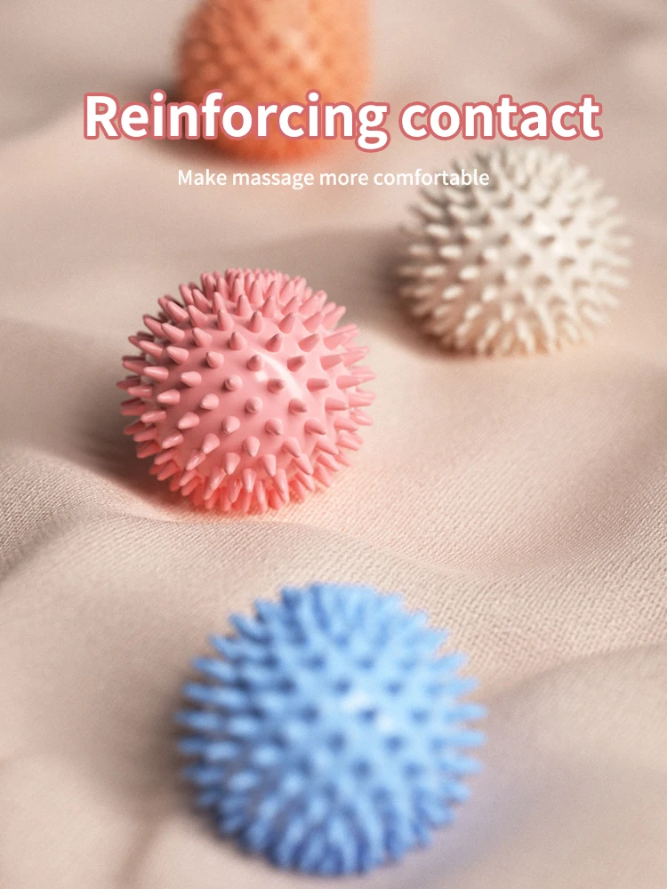 Hedgehog Massage Ball Yoga Fascia Roller for Exercise Fitness Muscle Relaxation Shoulder Neck Leg Plantar Meridian Massage Stick