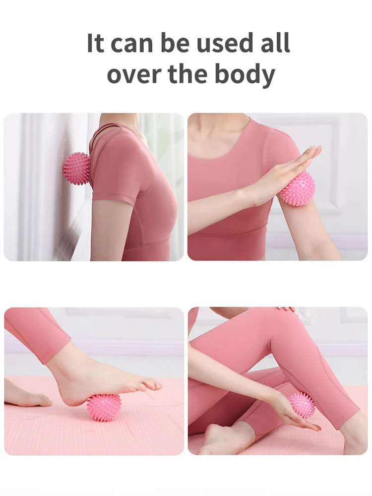 Hedgehog Massage Ball Yoga Fascia Roller for Exercise Fitness Muscle Relaxation Shoulder Neck Leg Plantar Meridian Massage Stick