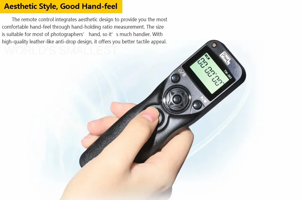 Pixel TW-283 Wireless Timer Remote Control Shutter Release (DC0 DC2 N3 E3 S1 S2) Cable For Canon Nikon Sony Camera TW283 VS RC-6