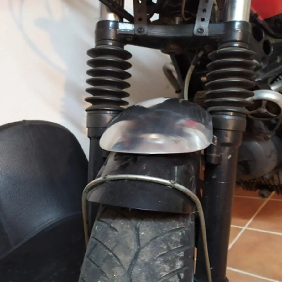 Motorcycle Aluminum Universal Unpainted Short Front Mudguard Fender Mud Guard Custom For Harley Touring Chopper Bobber