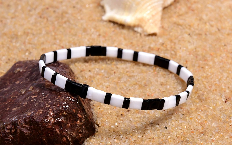 MOON GIRL Colorful Miyuki Bracelets for Women Trendy Charm Wrap Tila Delica Beads Boho Surf Pulseras Mujer Jewelry Dropshipping