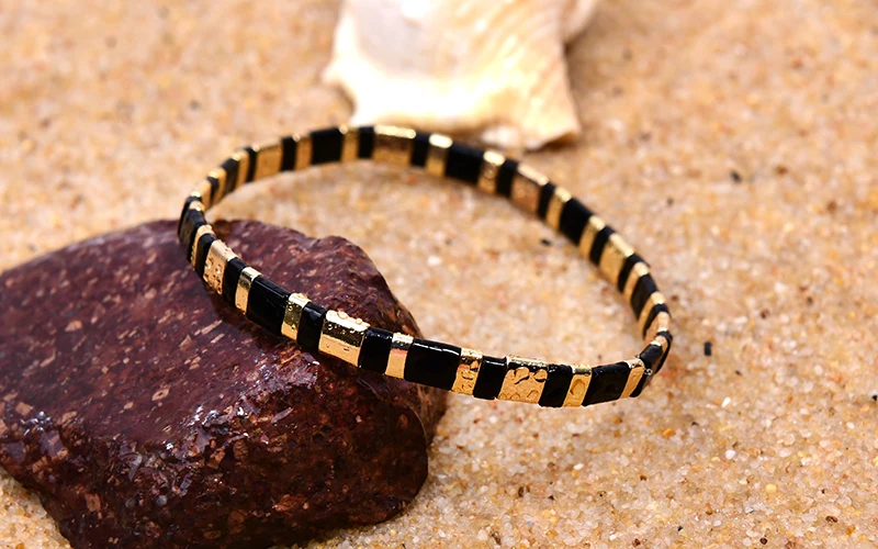 MOON GIRL Colorful Miyuki Bracelets for Women Trendy Charm Wrap Tila Delica Beads Boho Surf Pulseras Mujer Jewelry Dropshipping