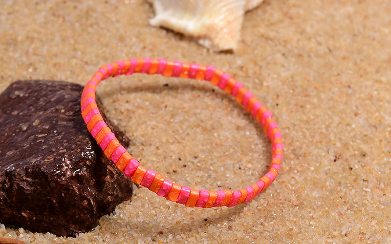 MOON GIRL Colorful Miyuki Bracelets for Women Trendy Charm Wrap Tila Delica Beads Boho Surf Pulseras Mujer Jewelry Dropshipping