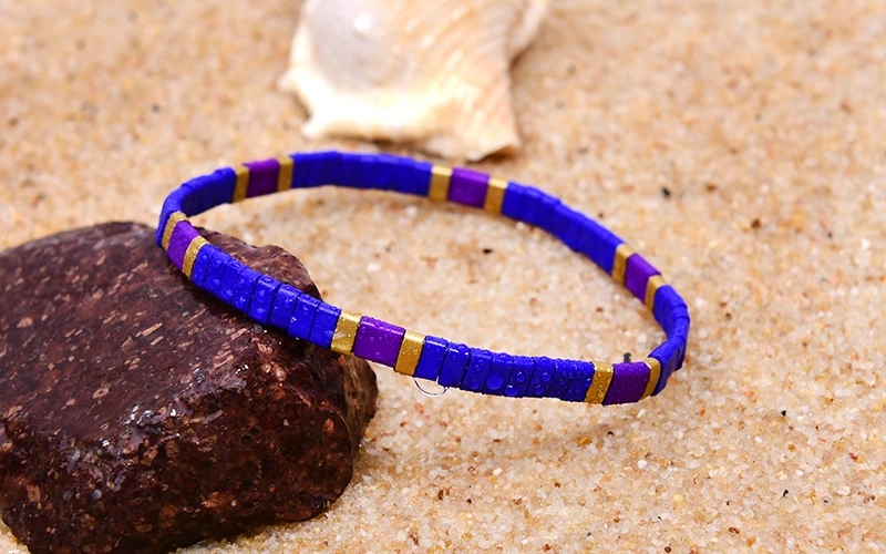 MOON GIRL Colorful Miyuki Bracelets for Women Trendy Charm Wrap Tila Delica Beads Boho Surf Pulseras Mujer Jewelry Dropshipping