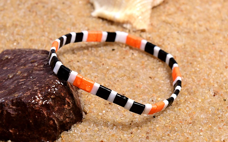 MOON GIRL Colorful Miyuki Bracelets for Women Trendy Charm Wrap Tila Delica Beads Boho Surf Pulseras Mujer Jewelry Dropshipping
