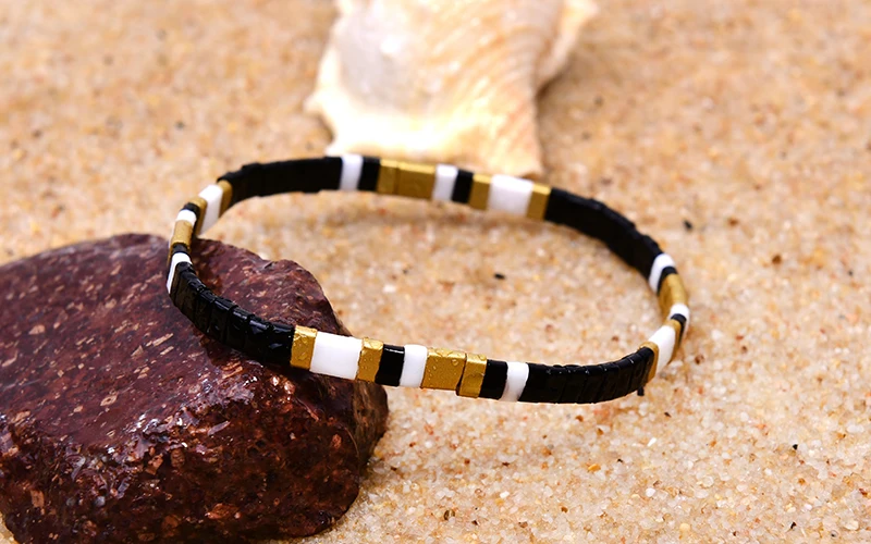 MOON GIRL Colorful Miyuki Bracelets for Women Trendy Charm Wrap Tila Delica Beads Boho Surf Pulseras Mujer Jewelry Dropshipping