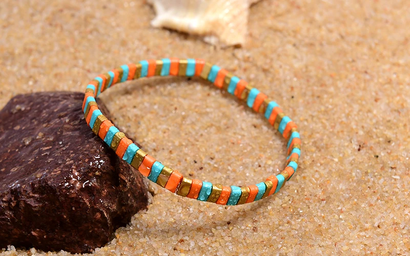 MOON GIRL Colorful Miyuki Bracelets for Women Trendy Charm Wrap Tila Delica Beads Boho Surf Pulseras Mujer Jewelry Dropshipping