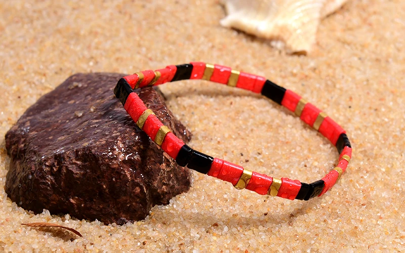 MOON GIRL Colorful Miyuki Bracelets for Women Trendy Charm Wrap Tila Delica Beads Boho Surf Pulseras Mujer Jewelry Dropshipping