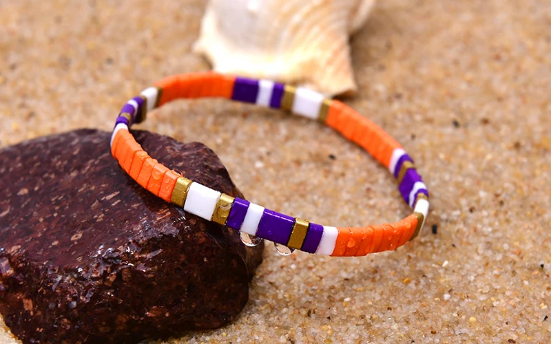 MOON GIRL Colorful Miyuki Bracelets for Women Trendy Charm Wrap Tila Delica Beads Boho Surf Pulseras Mujer Jewelry Dropshipping