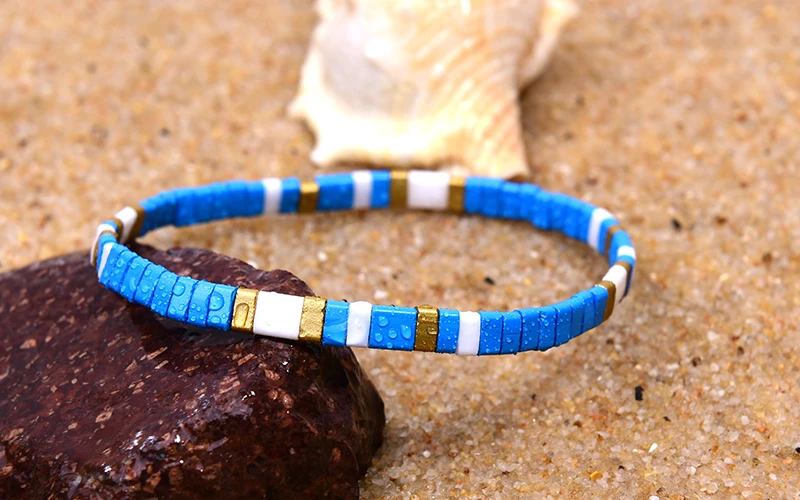MOON GIRL Colorful Miyuki Bracelets for Women Trendy Charm Wrap Tila Delica Beads Boho Surf Pulseras Mujer Jewelry Dropshipping