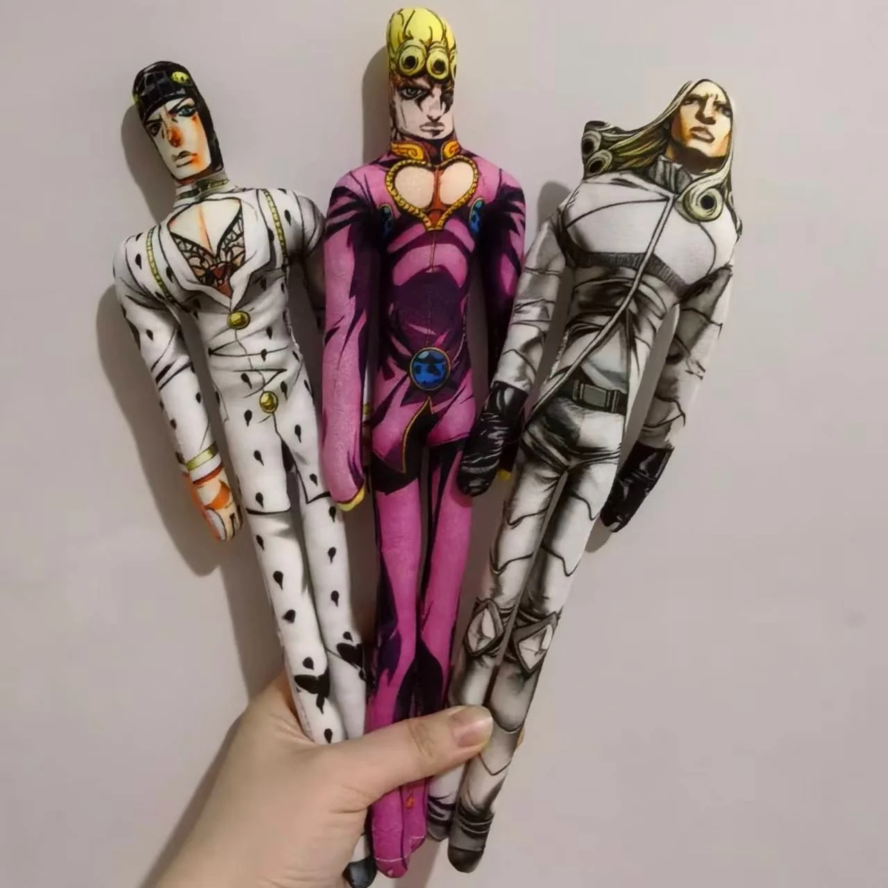 28cmJoJo Jotaro Kujo Joseph Joestar Gyro Zeppeli Johnny Joestar Stuffed Doll Abstract Wire Skeleton Cosplay Fans Collection Gift