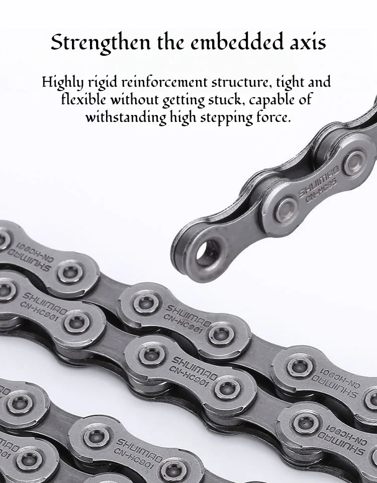 Mountain Bike Shifting High-Speed Bicycle Chain 6/7/8/9/11 Link Design (Total of 116 Links) Bicycle Accessories Original Chain