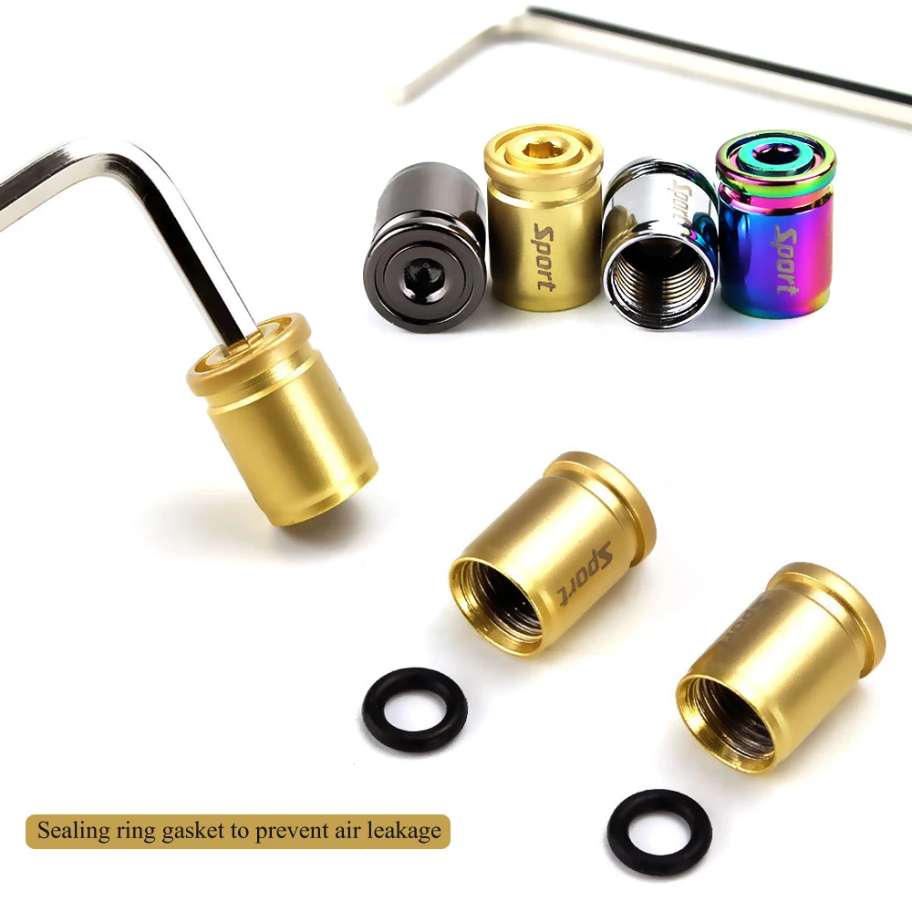DSYCAR 1Set Anti-theft Sport Tire Valve Dust Caps Dustproof Tire Cap Valve Stem Caps for Cars , Bike, Moto New