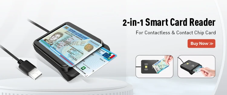 Zoweetek USB ID Smart Card Reader for IC DNIE DNI EMV CAC Bank Chip Smart Card