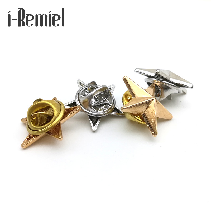 Brooches Hot Sale Real Pin Hijab Broches High-end Brooch Badge Little Star For And Blouses Five-pointed Couples Jewelry