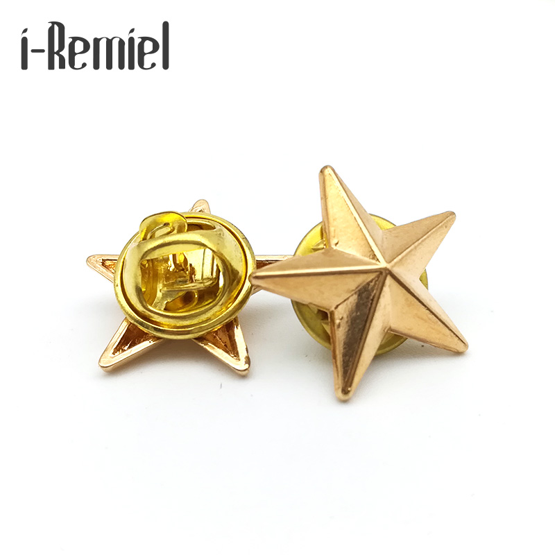 Brooches Hot Sale Real Pin Hijab Broches High-end Brooch Badge Little Star For And Blouses Five-pointed Couples Jewelry