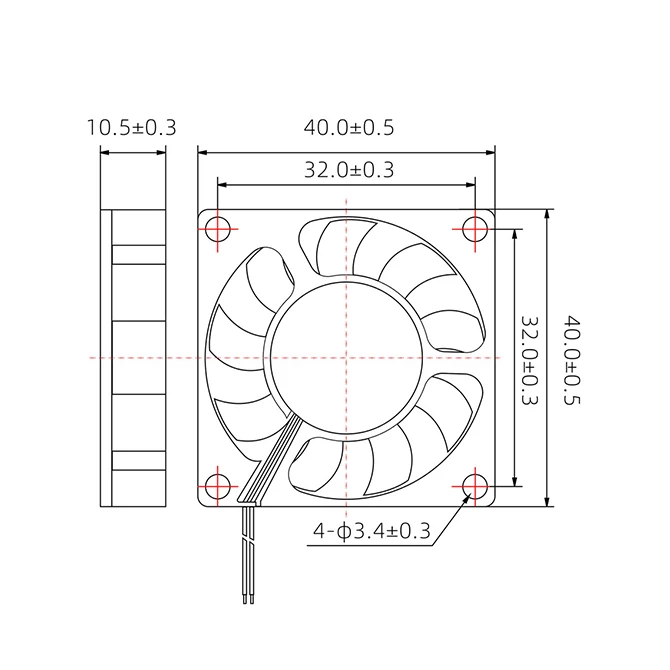 3D Printer Cooling Fan 2510 3010 4010 5010 6015 mm With 2Pin Dupont Wire Cooler 30cm Wire DC 5V 12V 24V Multiple Options.