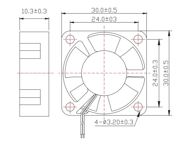 3D Printer Cooling Fan 2510 3010 4010 5010 6015 mm With 2Pin Dupont Wire Cooler 30cm Wire DC 5V 12V 24V Multiple Options.