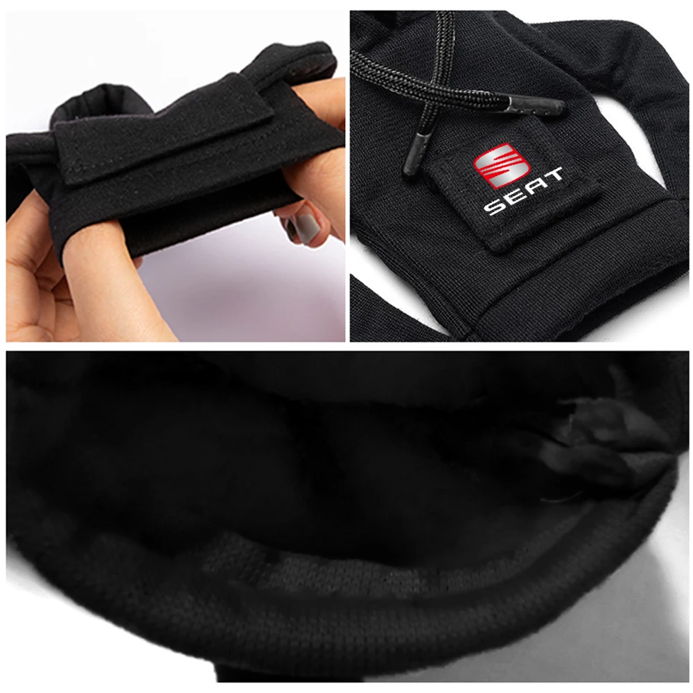 Car Hoodie Change Speed Lever Sweatshirt Handle Gear Shift Knob Cover For SEAT Cupra Exeo Ibiza FR Leon mk1 Tarraco Ateca Toledo