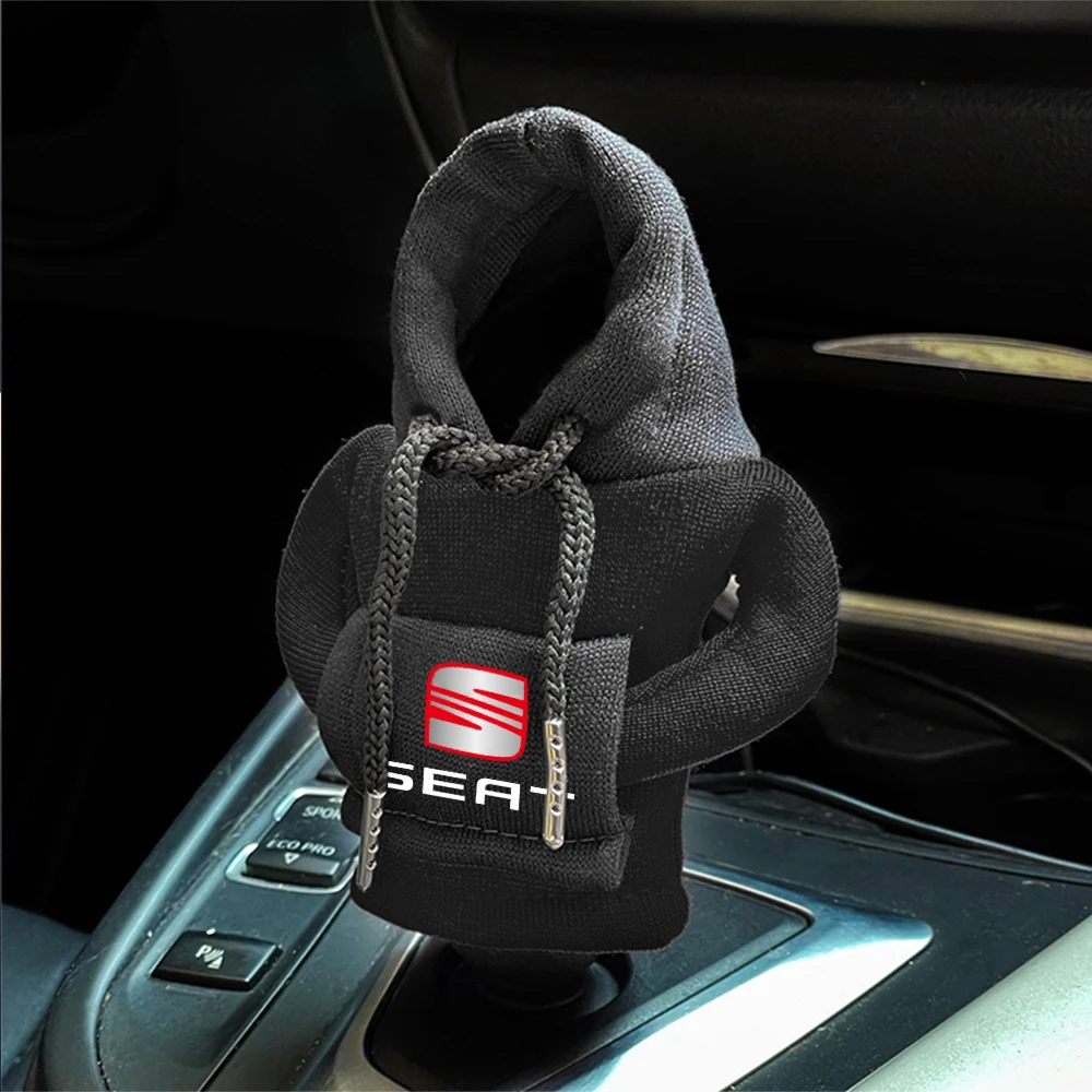 Car Hoodie Change Speed Lever Sweatshirt Handle Gear Shift Knob Cover For SEAT Cupra Exeo Ibiza FR Leon mk1 Tarraco Ateca Toledo