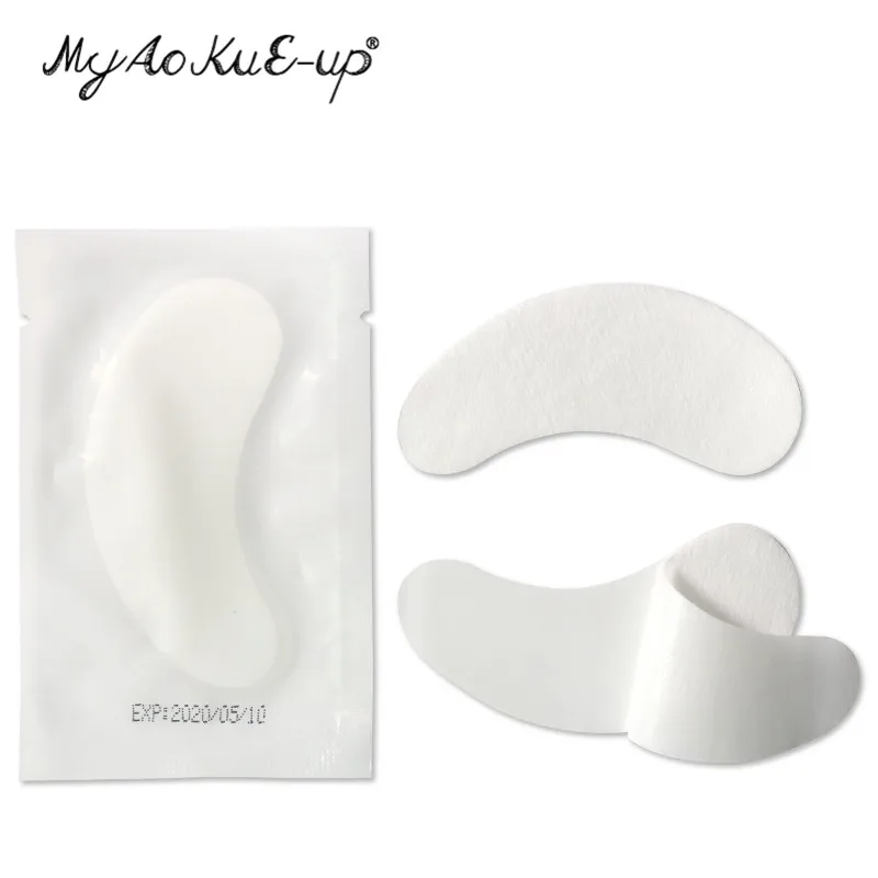 50pairs Eye Patches Under Eye Pads Paper Gel Lash Pad Eye Sticker Tips Wraps Hydrogel Eyelash Extension Patch Makeup Tool