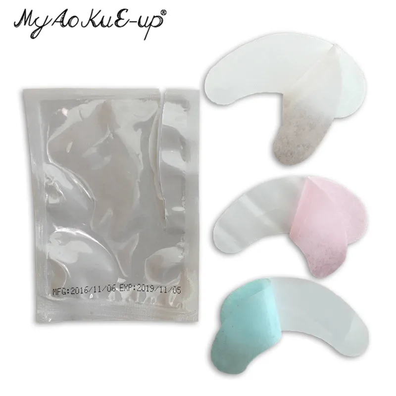 50pairs Eye Patches Under Eye Pads Paper Gel Lash Pad Eye Sticker Tips Wraps Hydrogel Eyelash Extension Patch Makeup Tool