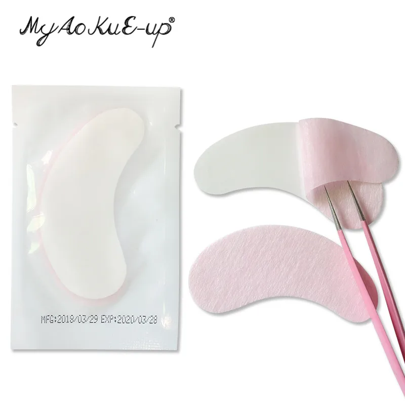50pairs Eye Patches Under Eye Pads Paper Gel Lash Pad Eye Sticker Tips Wraps Hydrogel Eyelash Extension Patch Makeup Tool