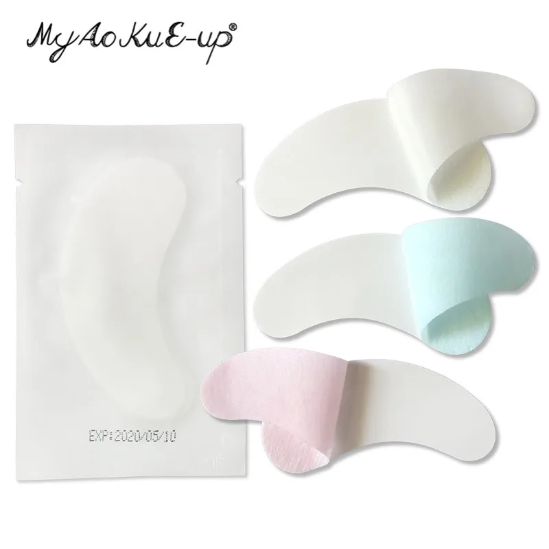 50pairs Eye Patches Under Eye Pads Paper Gel Lash Pad Eye Sticker Tips Wraps Hydrogel Eyelash Extension Patch Makeup Tool