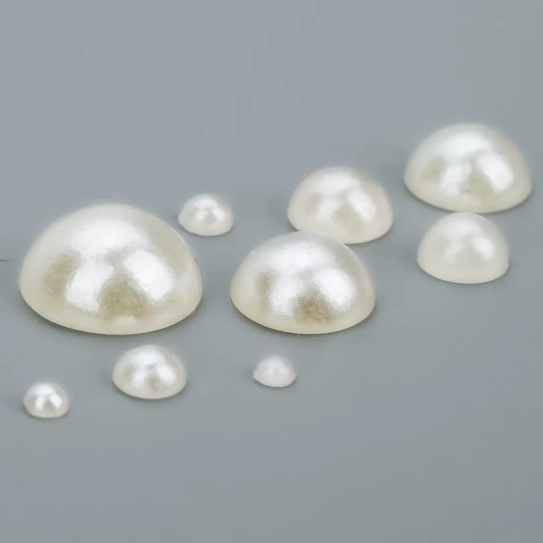 50-500pcs/lot Flat Back Half Pearl Beads 2/3/4/5/6/8/10/12/14mm Domed Cabochon Beads DIY Jewelry Making Material F1541