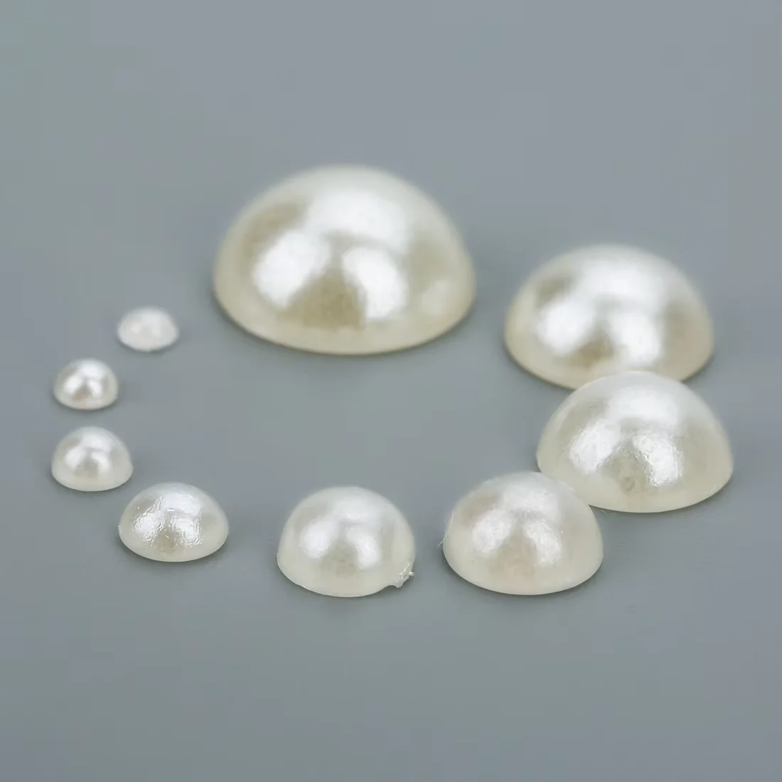 50-500pcs/lot Flat Back Half Pearl Beads 2/3/4/5/6/8/10/12/14mm Domed Cabochon Beads DIY Jewelry Making Material F1541