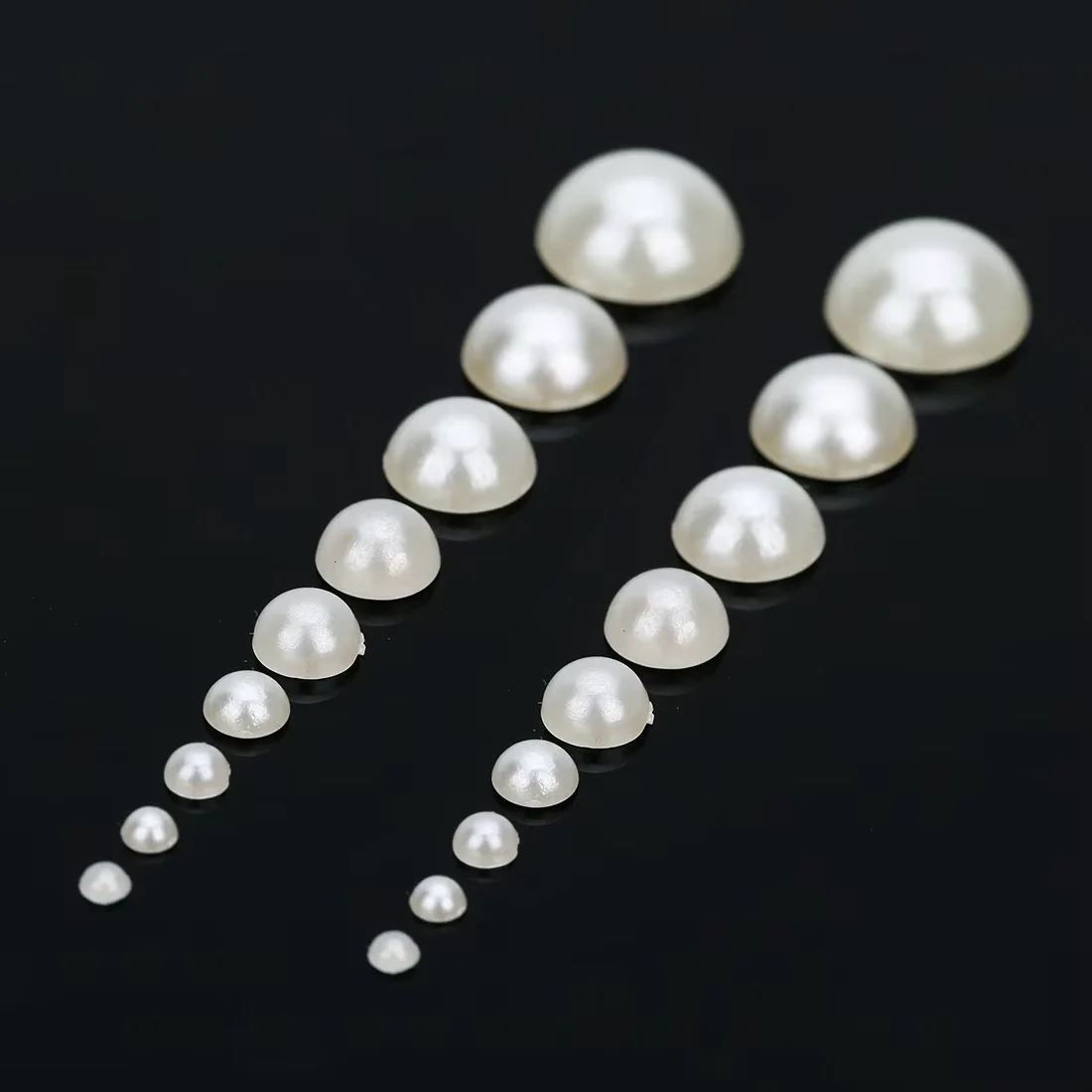 50-500pcs/lot Flat Back Half Pearl Beads 2/3/4/5/6/8/10/12/14mm Domed Cabochon Beads DIY Jewelry Making Material F1541