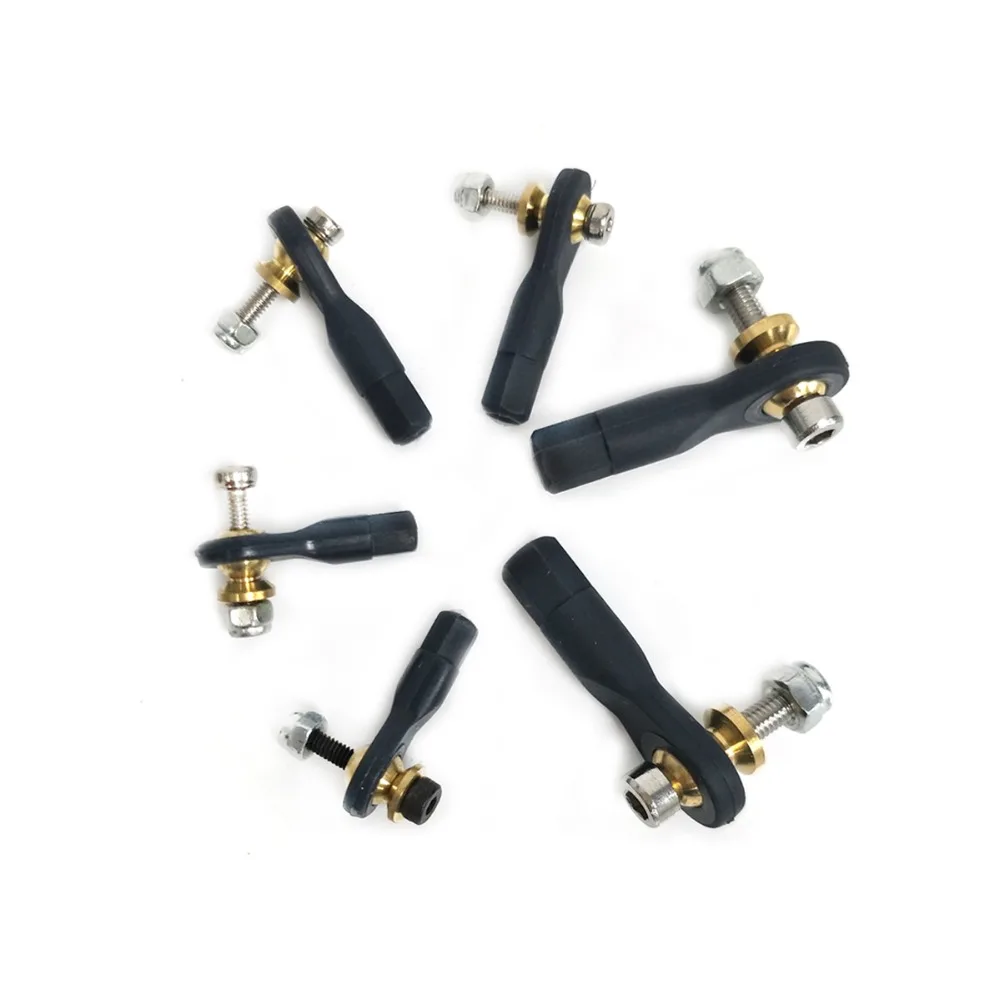 10pcs M2 M2.5 M3 Metal Airplane ball joint Single Cup ball joint Adjustable Heave Duty Ball For RC Plane Helicopter Model