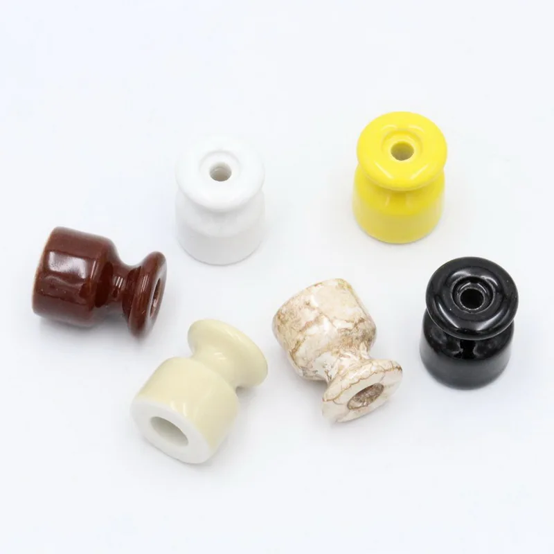 5 Pieces 10 Pieces 50 Pieces Porcelain Insulator Ceramic Wiring Guider Fixings With Expansion Screws