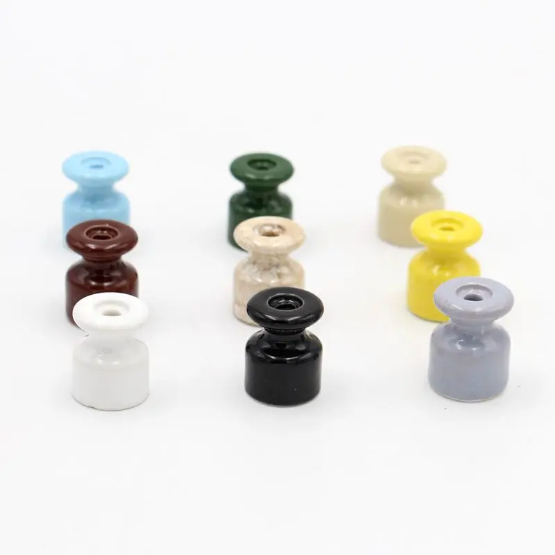 5 Pieces 10 Pieces 50 Pieces Porcelain Insulator Ceramic Wiring Guider Fixings With Expansion Screws