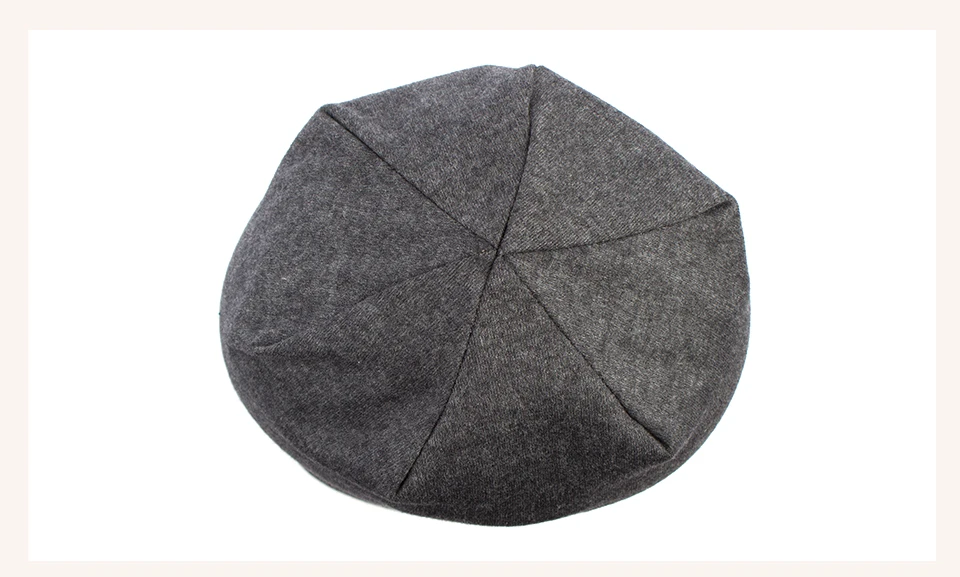 Geebro Women's Plain Beanie Hat Spring Cotton Slouchy Beanie for Women Knitted Bone Hat Ladies Black Skullies Cap JS293A