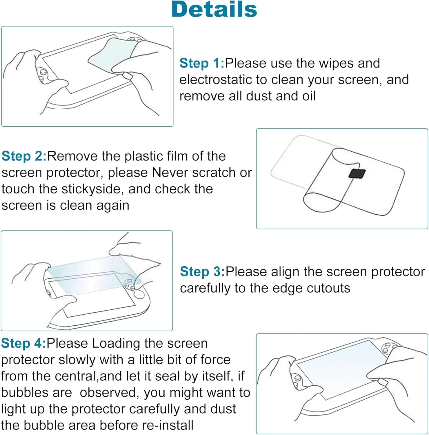 Game Console Screen Protector,7 Types,Tempered Glass & Soft PET Film,HD Anti-Scratch Accessory for Multiple Game Consoles