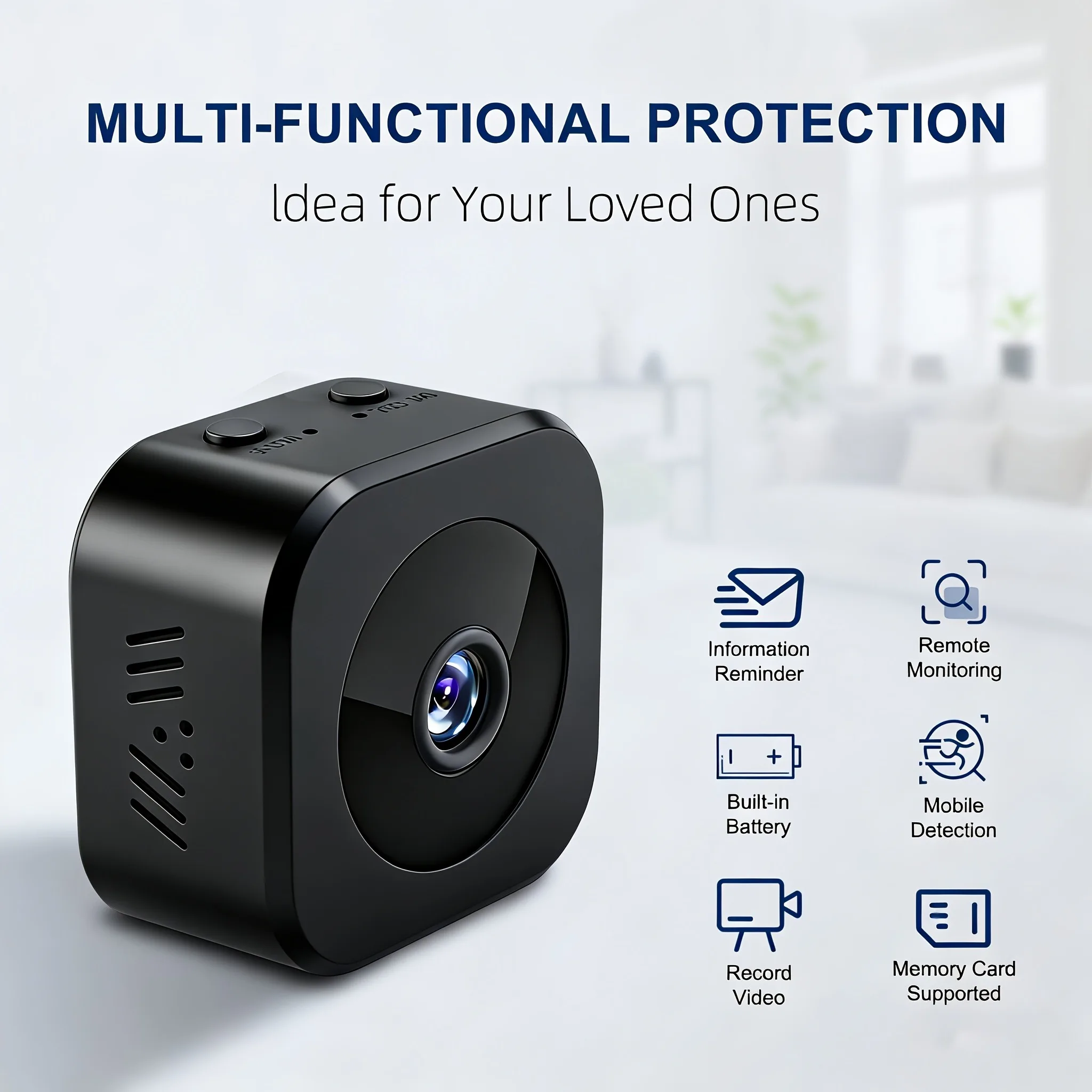 Mini HD Wifi Smart Monitor Surveillance Camera Video Voice DV Recorder Indoor Covert Wireless Security Camera Small Nanny Cam