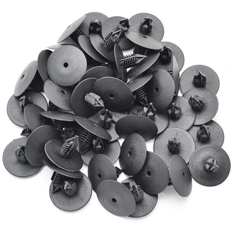 50Pcs 10mm For Toyota VW Renault Plastic Rivets Fasteners Door Fender Bumper Cover Push Pin Clips Clip