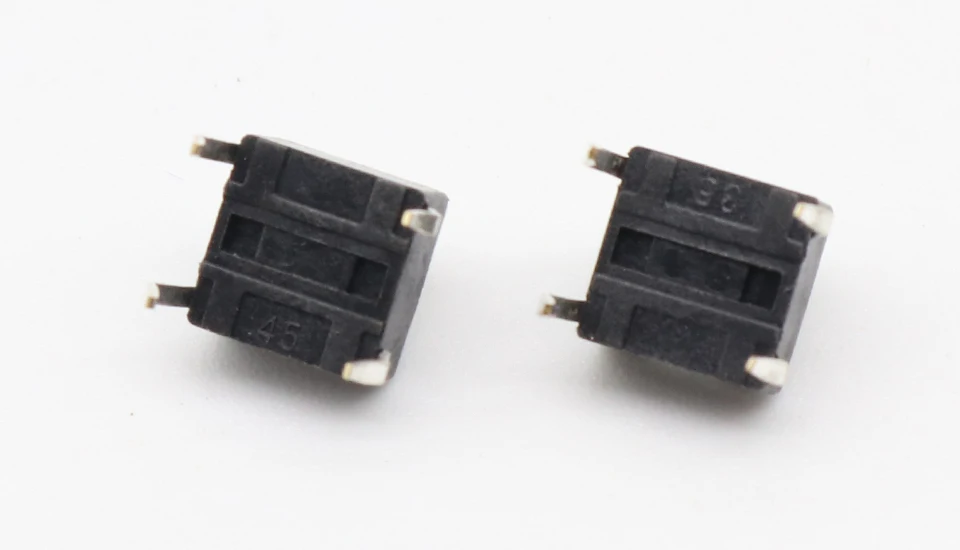 50pcs/lot 6x6x4.3MM 4PIN G89 Tactile Tact Push Button Micro Switch Direct Plug-in Self-reset DIP Top Copper