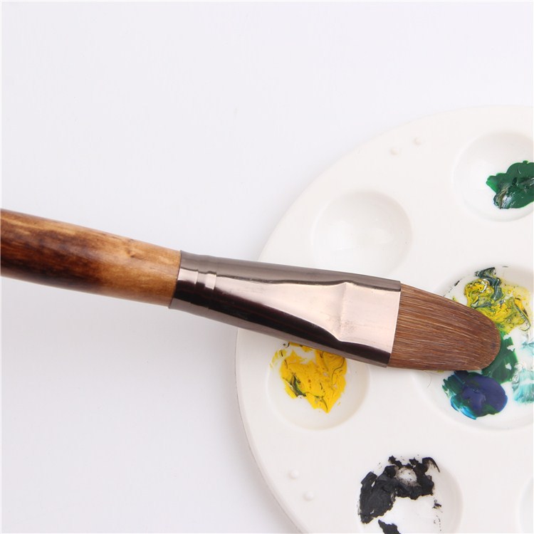 6pcs/Set High-Grade Weasel Hair Brush Paintbrush Tongue Peak Row Acrylic Paints Oil Paint Brush Set Drawing Art Supplies