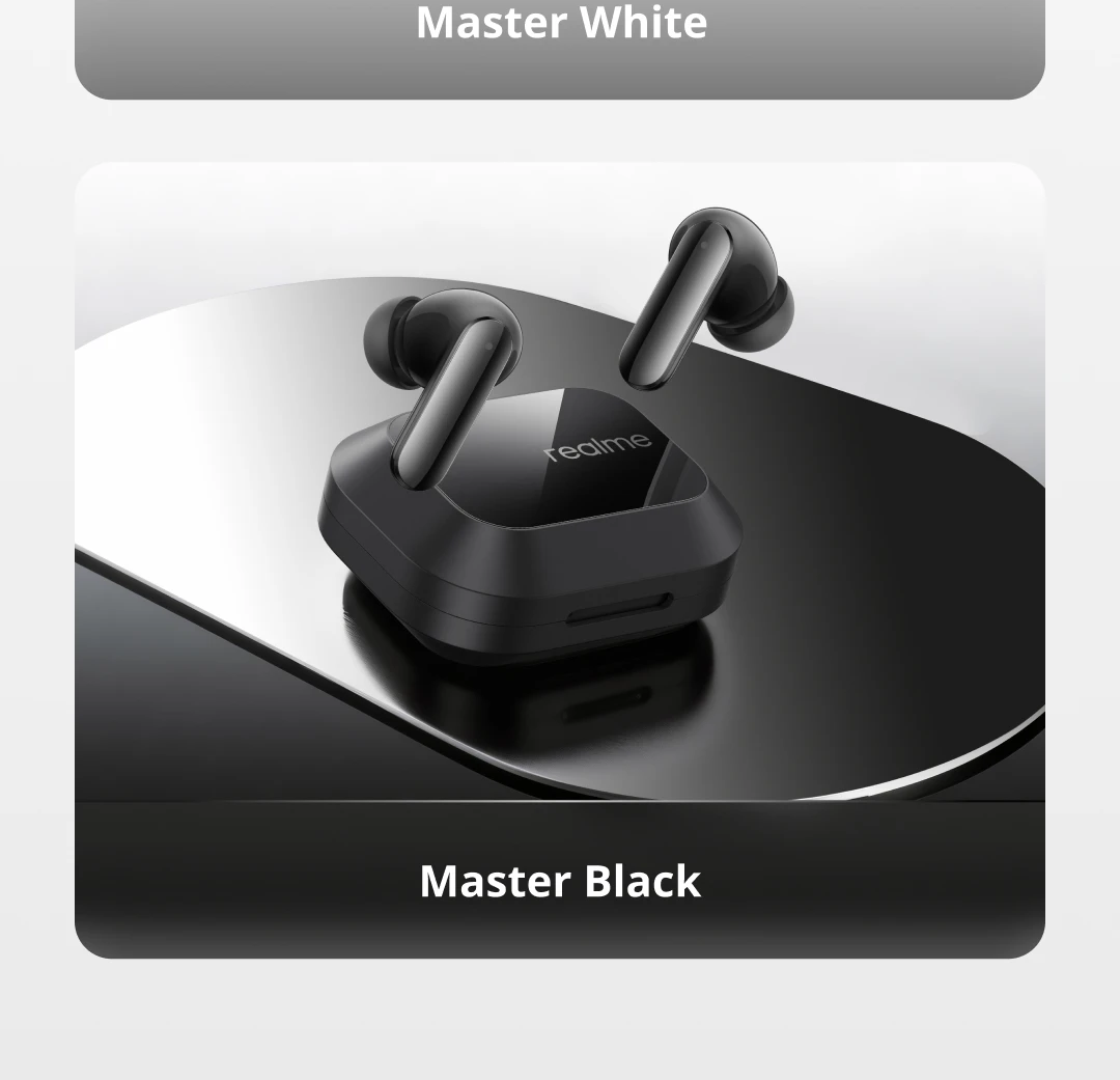 TWS Earphones realme Air8 Pro True Wireless Earphone AI Call Noise Cancellation 55dB Noise Cancellation Premier Dual-DAC Driver