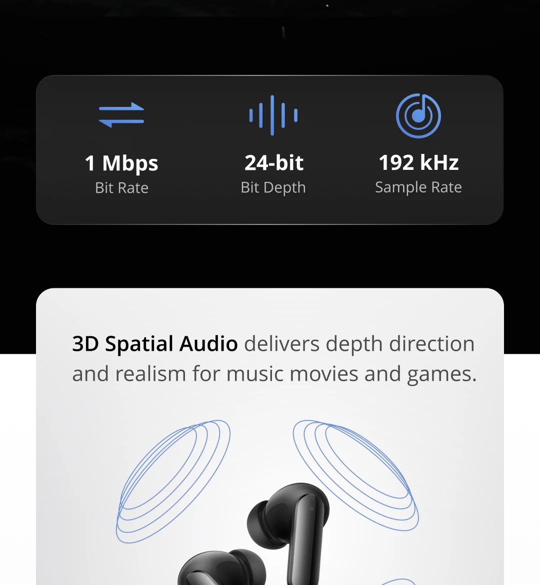TWS Earphones realme Air8 Pro True Wireless Earphone AI Call Noise Cancellation 55dB Noise Cancellation Premier Dual-DAC Driver