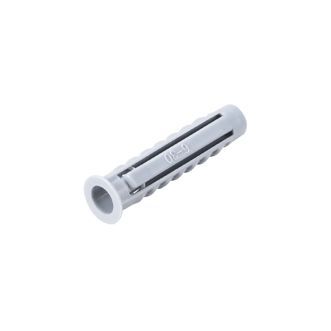 uxcell 100pcs 6mmX30mm Plastic Expansion Pipe Column Concrete Anchor Wall Plug Gray for Home Garden DIY Application