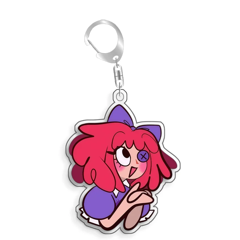 For The Amazing Digital Circus Jax Pomni Ragatha Gangle Acrylic Selfmade Cute Cartoon Anime Keychain Pendant Toy Gifts 5cm