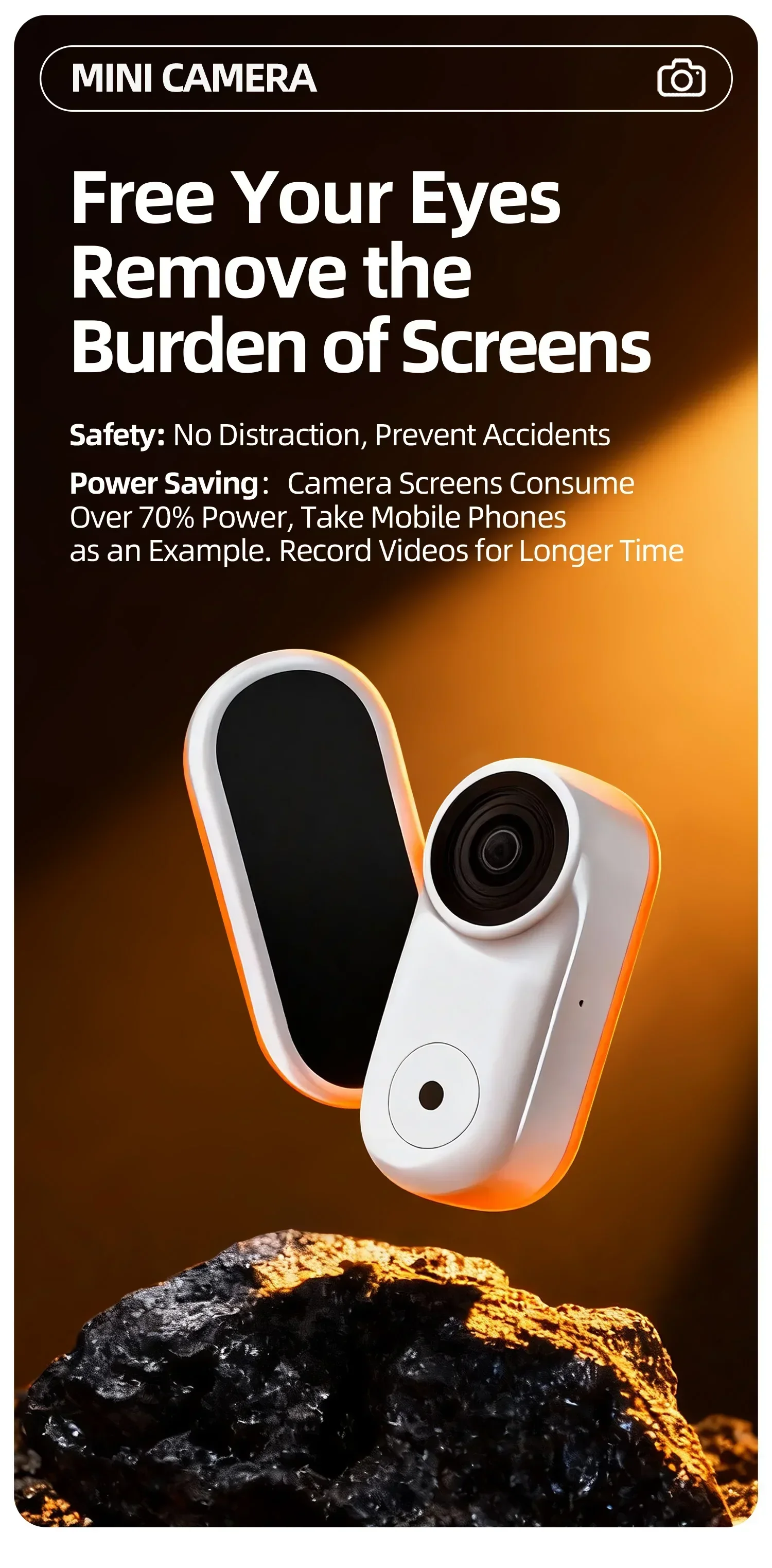 Lenovo Mini Action Camera 4K HD Thumb POV Camera Sports Camera Portable Wearable Helmet Recorder Magnetic Pocket Body Cam