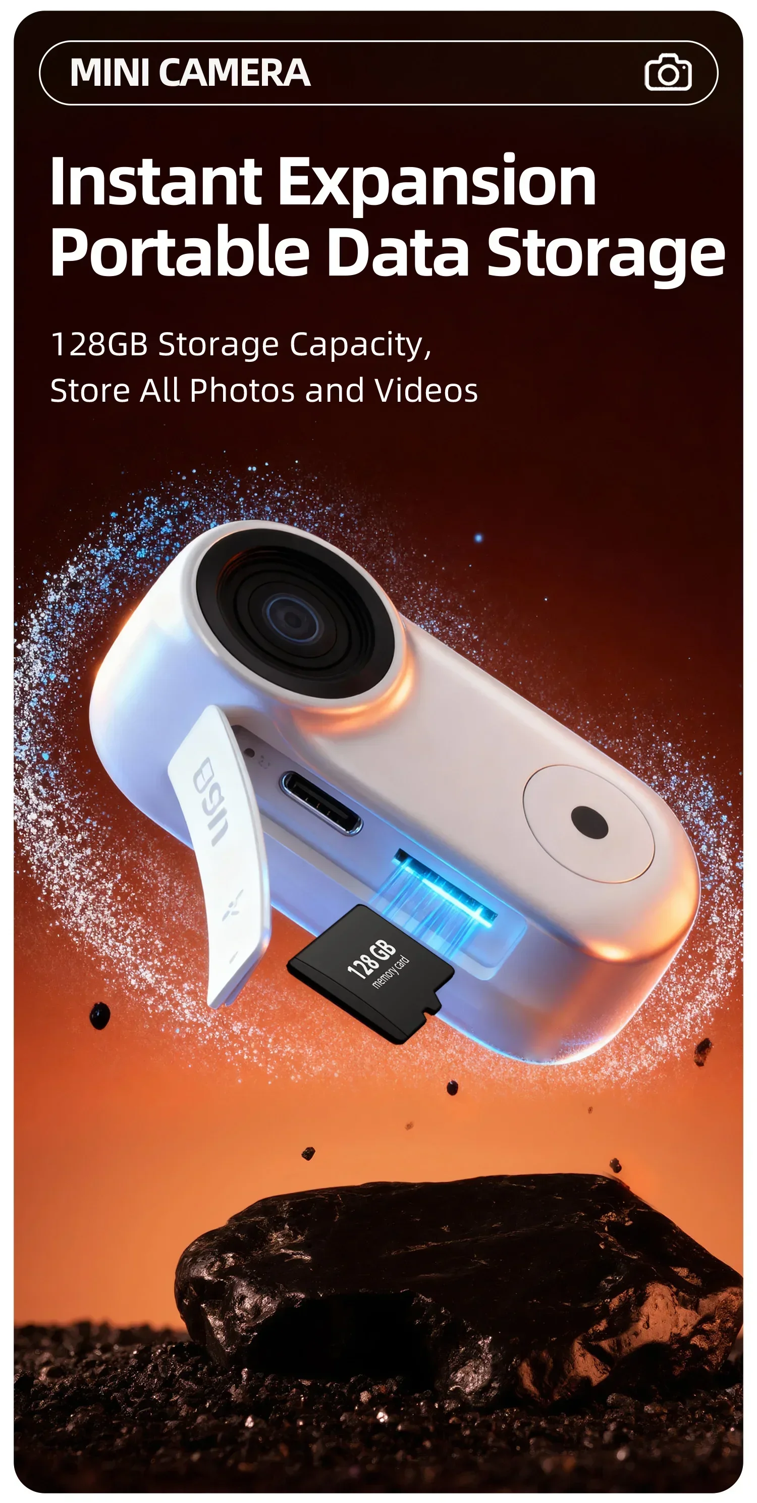Lenovo Mini Action Camera 4K HD Thumb POV Camera Sports Camera Portable Wearable Helmet Recorder Magnetic Pocket Body Cam