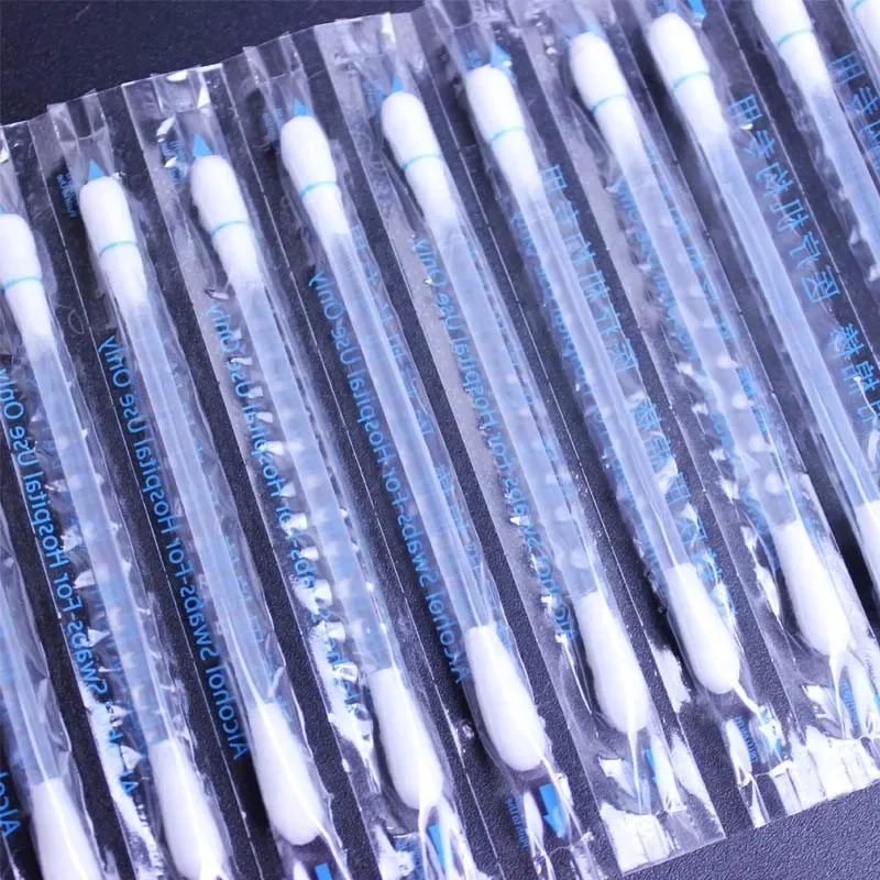 30Pcs/Lot Medical Disposable Disinfectant Swabs, Alcohol & Iodine Cotton Sticks for Emergency First Aid